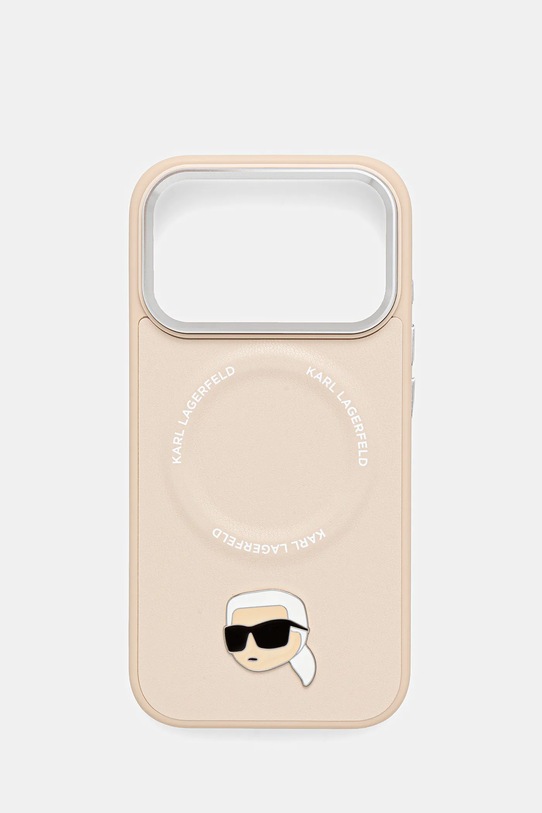Karl Lagerfeld etui na telefon iPhone 17 Pro na telefon beżowy KLHMP17LPSMLRKLE