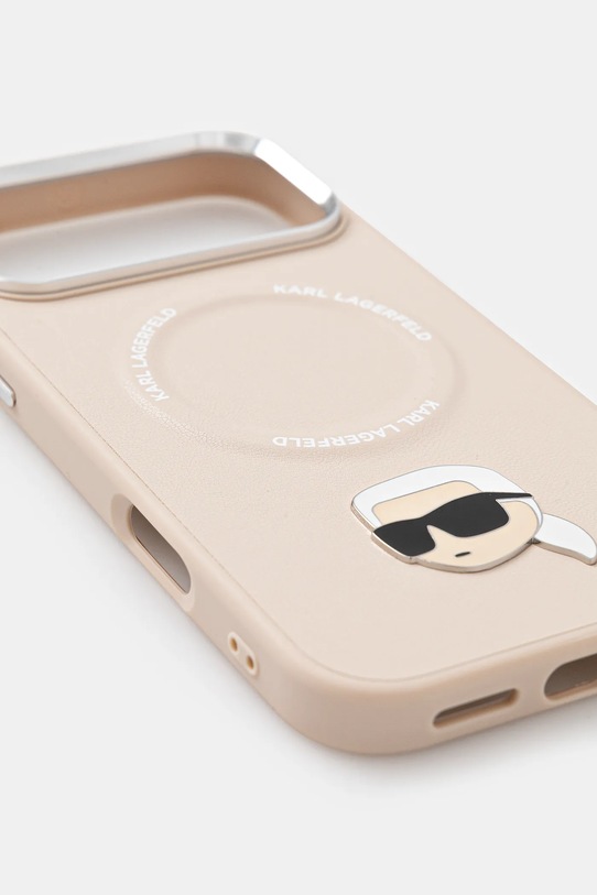 Karl Lagerfeld etui na telefon iPhone 17 Pro Max KLHMP17XPSMLRKLE beżowy AA00
