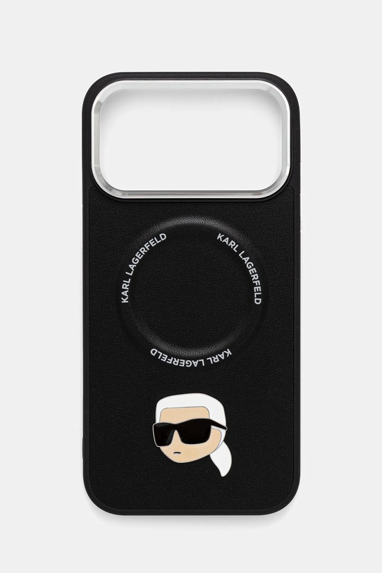 Karl Lagerfeld husă pentru telefon iPhone 17 Pro Max pentru telefon negru KLHMP17XPSMLRKLK