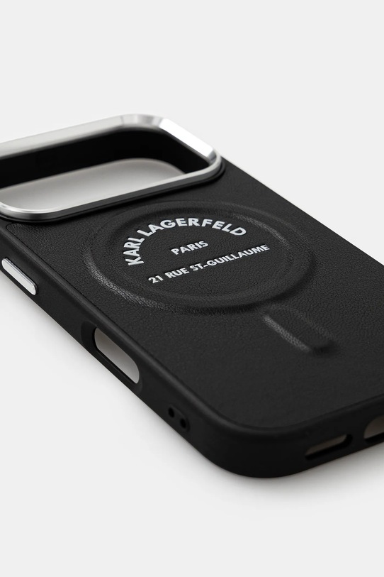 Karl Lagerfeld etui na telefon iPhone 17 Pro KLHMP17LPSKRSGEK czarny AA00