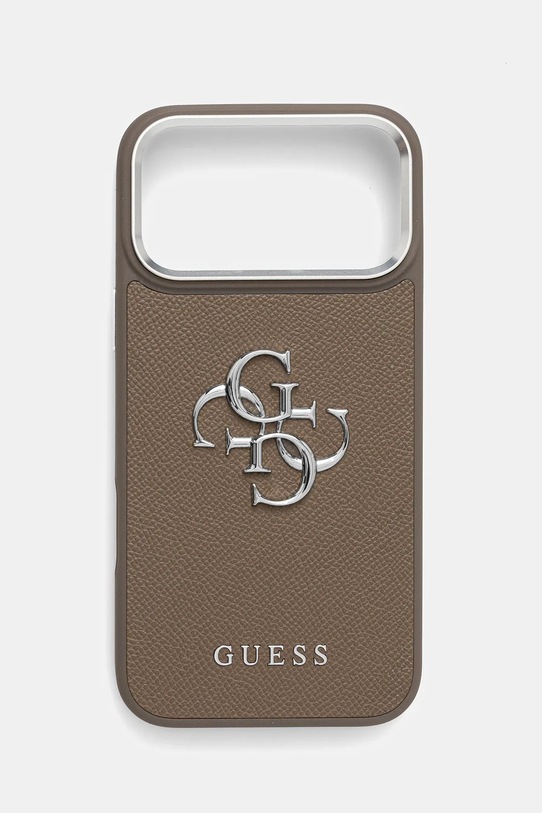 Guess etui na telefon iPhone 17 Pro Max na telefon brązowy GUHCP17XPG4SMCEW