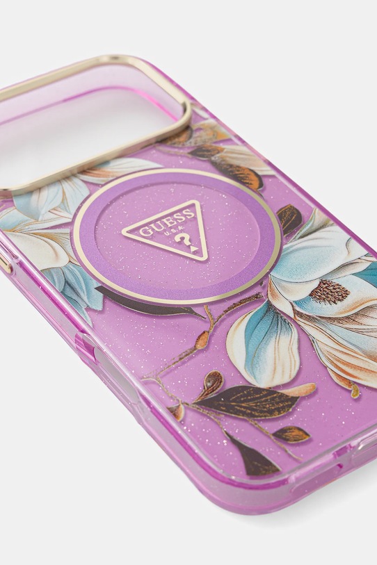 Guess etui na telefon iPhone 17 Pro Max GUHMP17XHFLPEDU fioletowy AA00