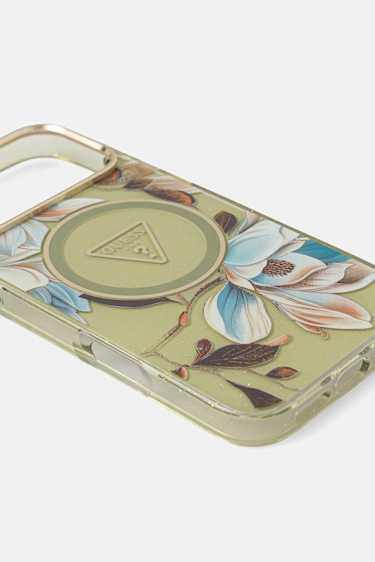 Guess etui na telefon iPhone 17 Pro Max GUHMP17XHFLPEDN zielony AA00