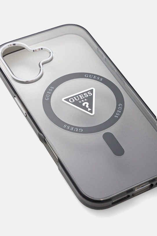 Guess etui na telefon iPhone 17 GUHMP17SHGTMLCGK czarny AA00