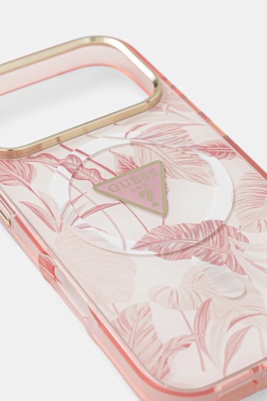 Guess etui na telefon iPhone 17 Pro GUHMP17LHMILVTGP różowy AA00