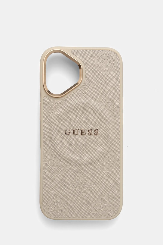 Guess etui na telefon iPhone 17 na telefon beżowy GUHMP17SPSAMSECE
