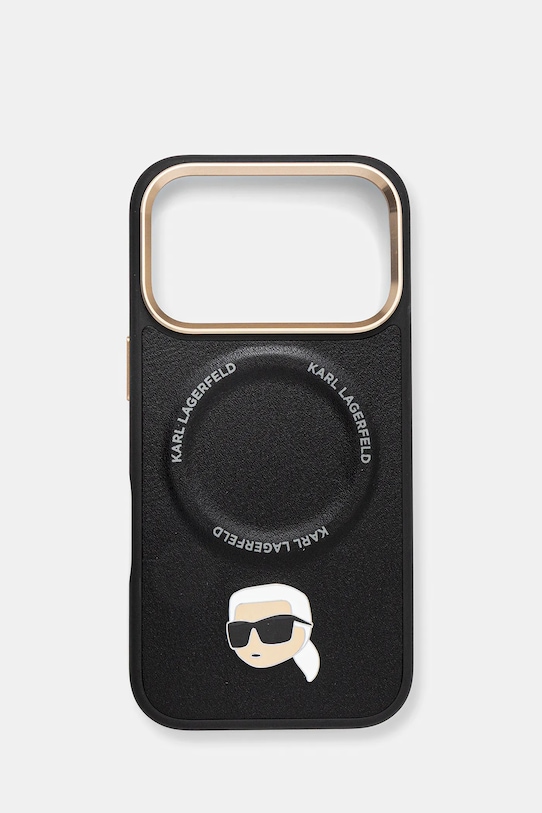 Karl Lagerfeld etui na telefon iPhone 17 Pro KLHMP17LPCRLRKLK czarny AA00