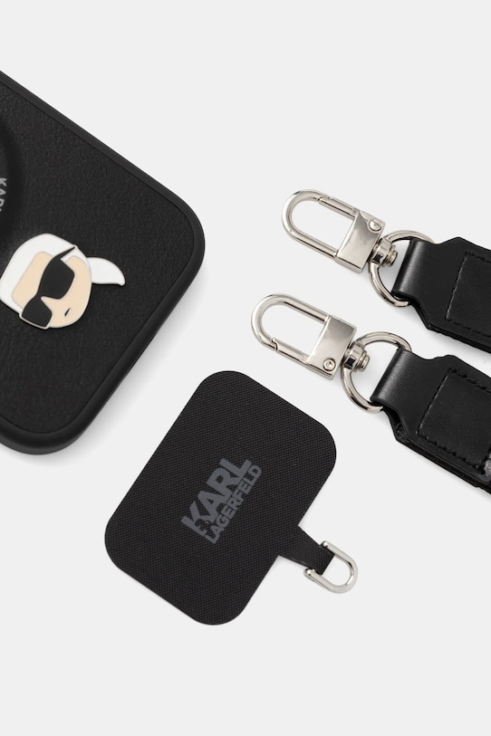 Karl Lagerfeld etui na telefon iPhone 17 Pro KLHMP17LPCRLRKLK czarny AA00