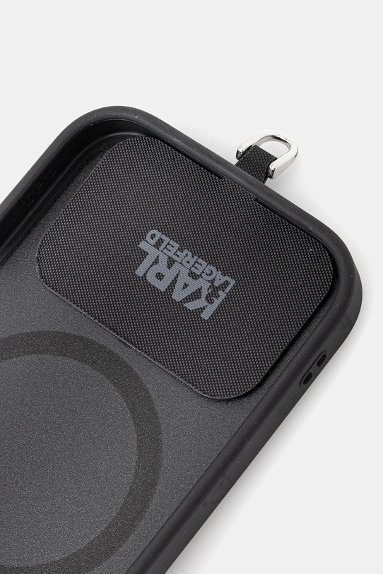 Akcesoria Karl Lagerfeld etui na telefon iPhone 17 Pro KLHMP17LPCRLRKLK czarny