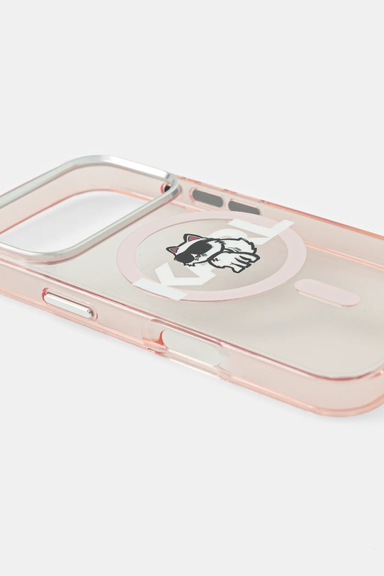 Karl Lagerfeld etui na telefon iPhone 17 Pro KLHMP17LHGCHGKBP różowy AA00