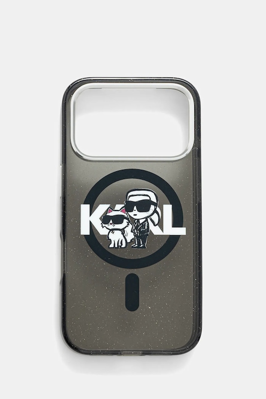 Karl Lagerfeld etui na telefon iPhone 17 Pro na telefon czarny KLHMP17LHGKCGKBK