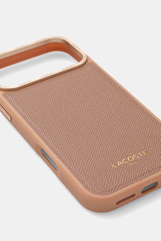 Lacoste etui na telefon iPhone 17 Pro Max LCHMP17XPCEGP brązowy AA00