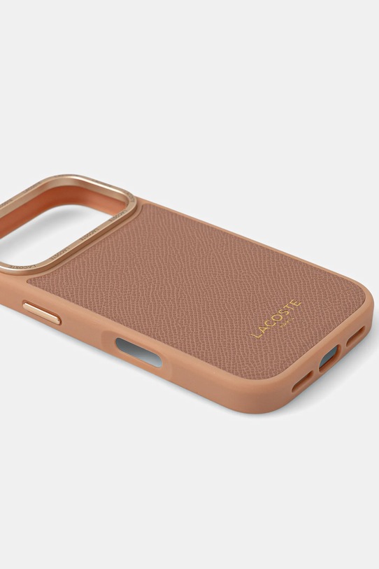 Lacoste etui na telefon iPhone 17 Pro LCHMP17LPCEGP brązowy AA00