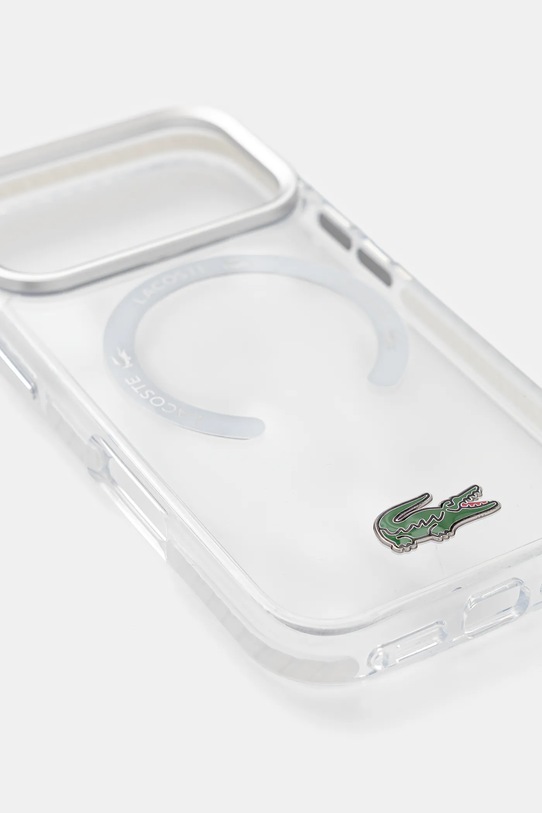 Lacoste etui na telefon iPhone 17 Pro LCHMP17LUGTEH transparentny AA00