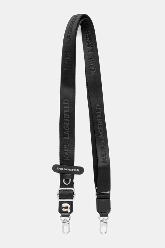 Karl Lagerfeld pasek do telefonu czarny KLUCNKHPSPK