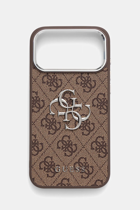 Guess etui na telefon iPhone 17 Pro Max na telefon brązowy GUHCP17XP4G4SMCW