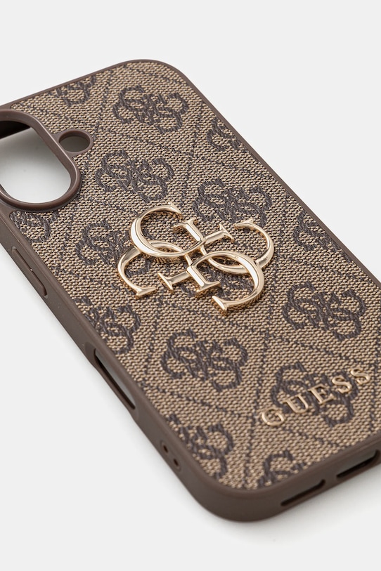 Guess etui na telefon iPhone 17 GUHCP17S4GMGBR brązowy AA00