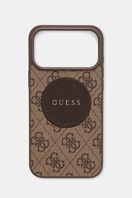Guess etui na telefon iPhone 17 Pro Max na telefon brązowy GUHMP17XP4PGRSGW