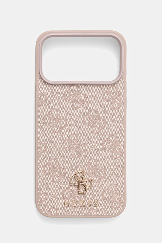 Guess etui na telefon iPhone 17 Pro Max na telefon różowy GUHMP17XP4SM4MP