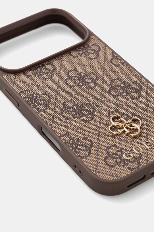 Guess etui na telefon iPhone 17 Pro GUHMP17LP4SM4MW brązowy AA00