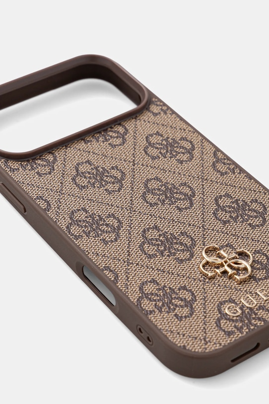 Guess etui na telefon iPhone 17 Pro Max GUHMP17XP4SM4MW brązowy AA00