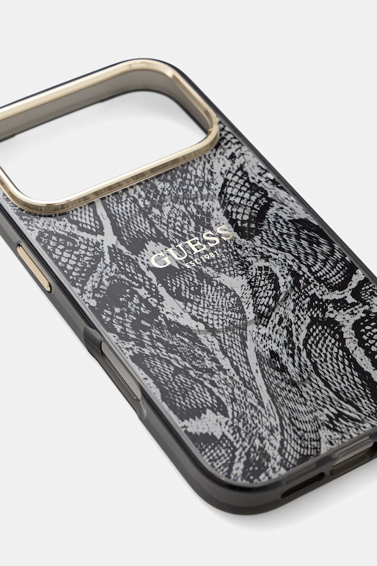 Guess etui na telefon iPhone 17 Pro GUHMP17LHIMPYGK czarny AA00