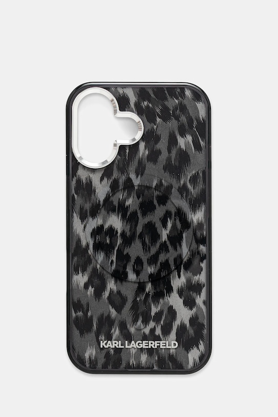 Karl Lagerfeld etui na telefon iPhone 16 Gift Box czarny KLHMP16SHDLEOICK