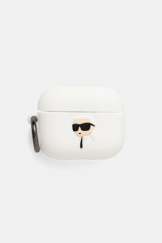 Karl Lagerfeld pokrowiec na słuchawki AirPods Pro 3 biały KLAP3RUNIKH