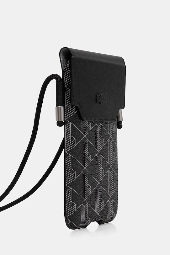 Lacoste pokrowiec na telefon LCPSP17XPBSK czarny AA00