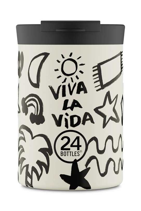 24bottles kubek Travel Tumbler 350 Viva la Vida biały Travel.Tumbler.350.Viva