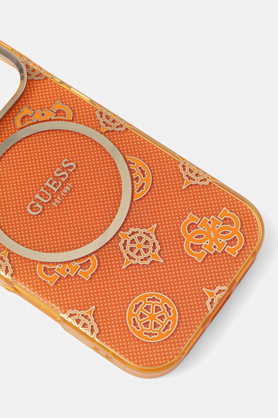 Puzdro na mobil Guess iPhone 17 Pro GUHMP17L5HPOEDO oranžová AA00