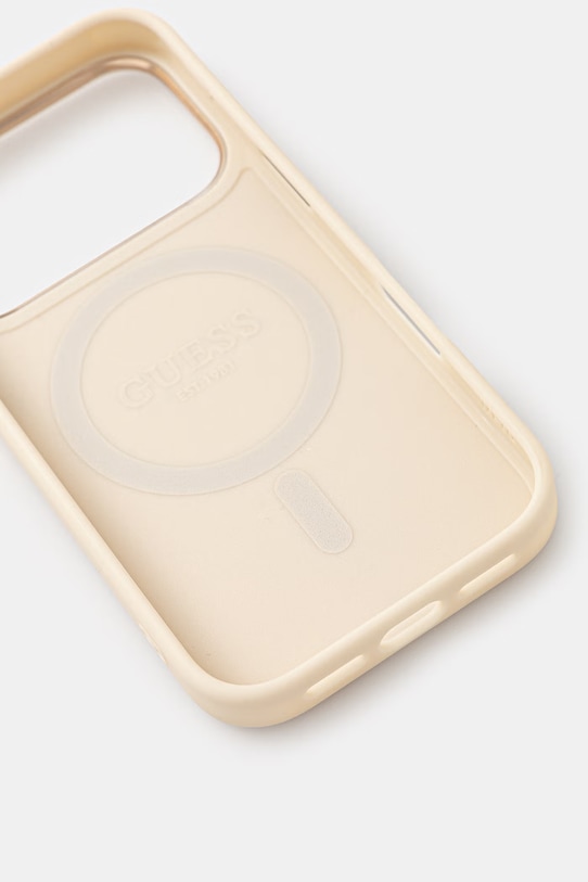 Guess etui na telefon iPhone 17 Pro GUHMP17LPSAMSECE beżowy AA00