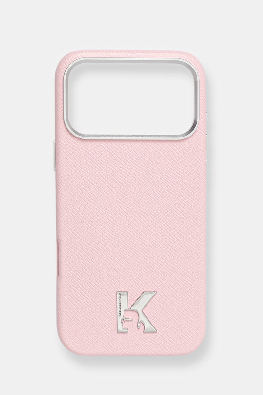 Puzdro na mobil Karl Lagerfeld iPhone 17 Pro Max na mobil ružová KLHMP17X5PGFKHGP