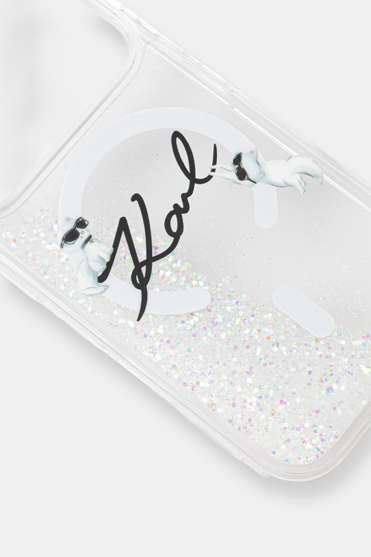 Puzdro na mobil Karl Lagerfeld iPhone 17 Pro KLHMP17L6LKSCAMT priesvitná AA00