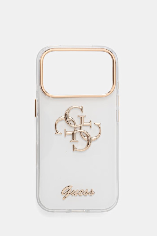 Guess etui na telefon iPhone 17 Pro biały GUHCP17L5HC4MLSH