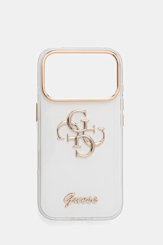 Guess etui na telefon iPhone 17 Pro biały GUHCP17L5HC4MLSH