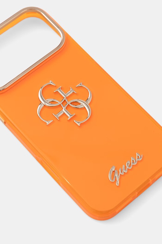 Guess etui na telefon iPhone 17 Pro Max GUHCP17X5HC4MLSO pomarańczowy AA00