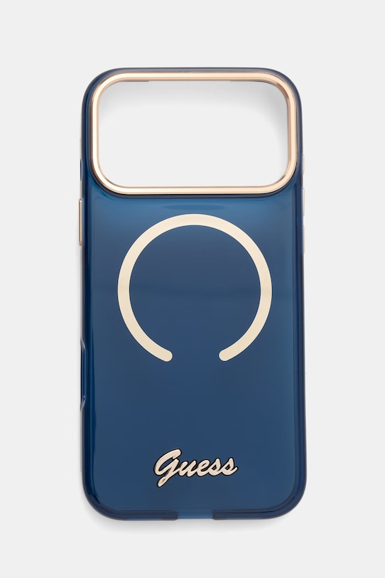 Guess etui na telefon iPhone 17 Pro Max niebieski GUHMP17X5HTCSMSB