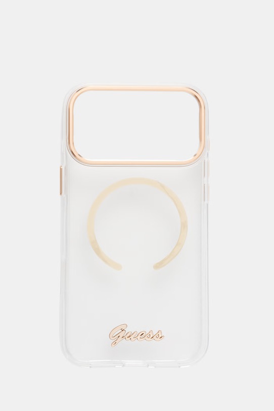 Guess etui na telefon iPhone 17 Pro Max transparentny GUHMP17X5HTCSMST