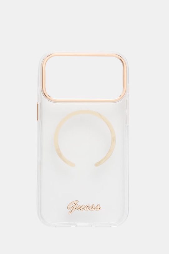 Guess etui na telefon iPhone 17 Pro Max transparentny GUHMP17X5HTCSMST