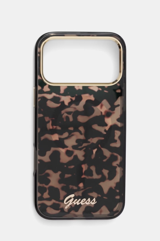 Guess etui na telefon iPhone 17 Pro Max czarny GUHMP17X5HTTMCSK