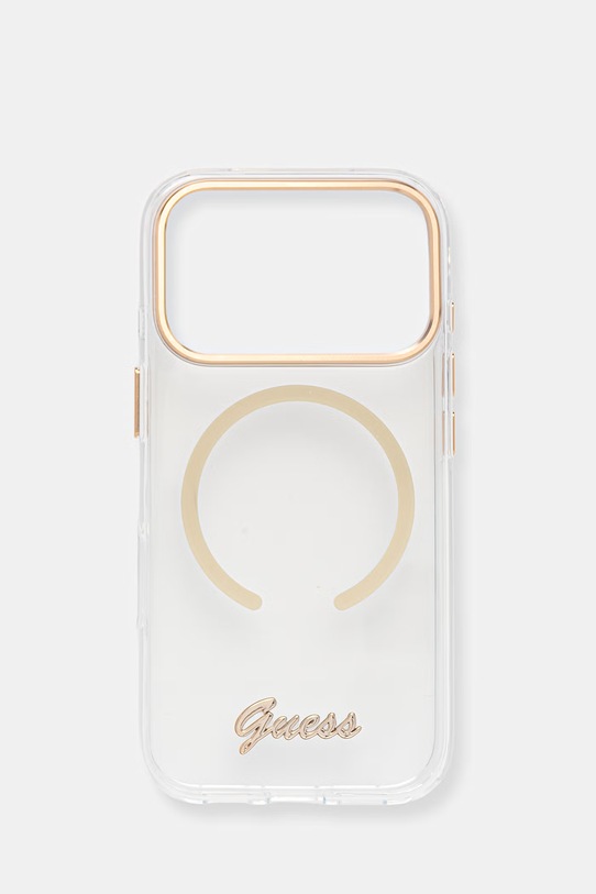 Guess etui na telefon iPhone 17 Pro transparentny GUHMP17L5HTCSMST
