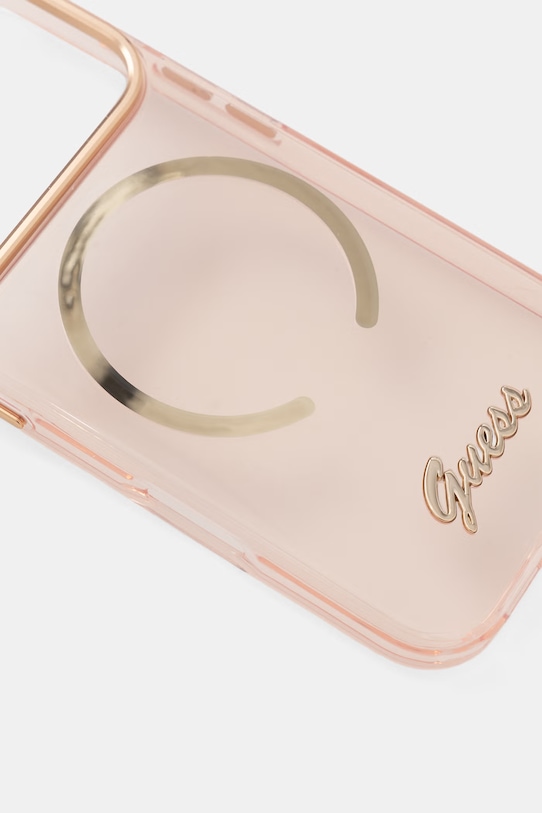 Guess etui na telefon iPhone 17 Pro GUHMP17L5HTCSMSP różowy AA00