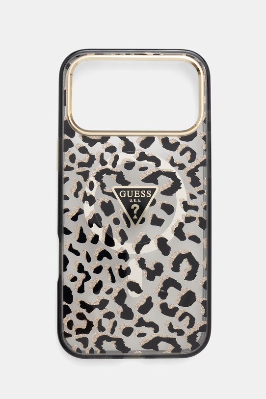 Guess etui na telefon iPhone 17 Pro Max czarny GUHMP17XHLEGTGLK