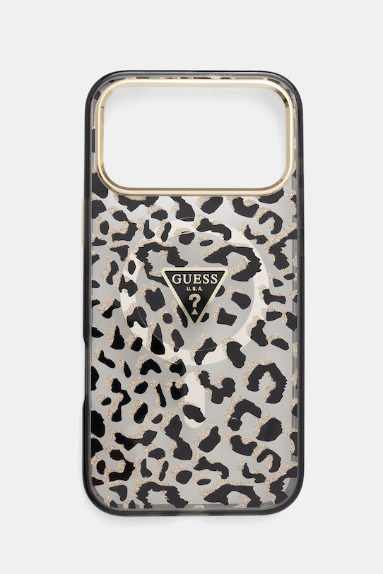 Guess etui na telefon iPhone 17 Pro Max czarny GUHMP17XHLEGTGLK