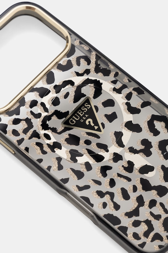 Guess etui na telefon iPhone 17 Pro Max GUHMP17XHLEGTGLK czarny AA00