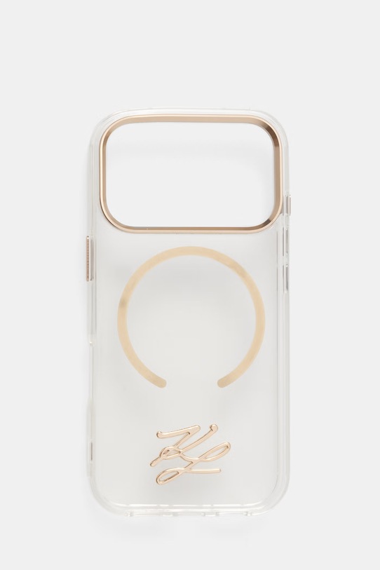 Karl Lagerfeld etui na telefon iPhone 17 Pro transparentny KLHMP17L5HSKMEDH