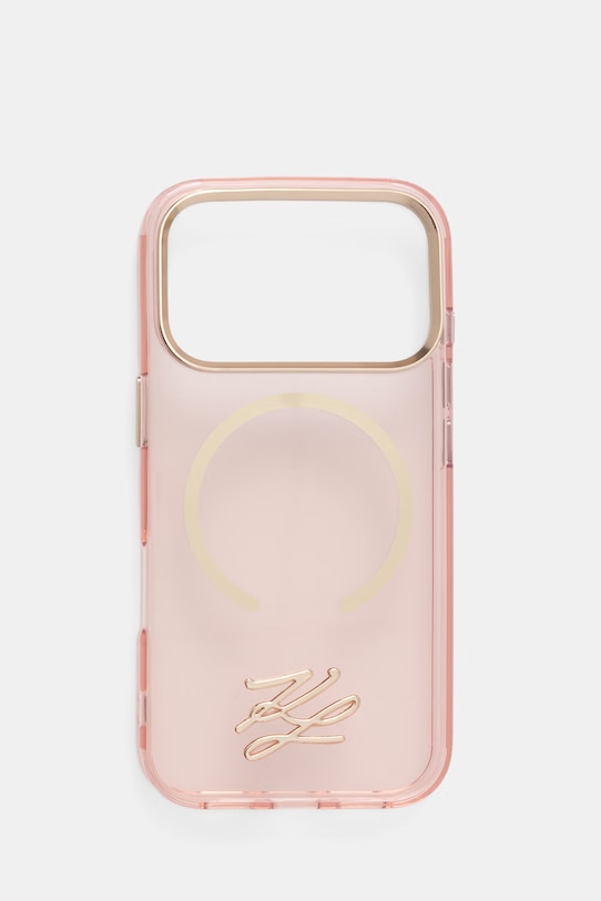 Karl Lagerfeld etui na telefon iPhone 17 Pro różowy KLHMP17L5HSKMEDP