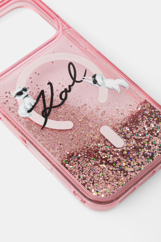 Karl Lagerfeld etui na telefon iPhone 17 Pro KLHMP17L6LKSCAMP różowy AA00