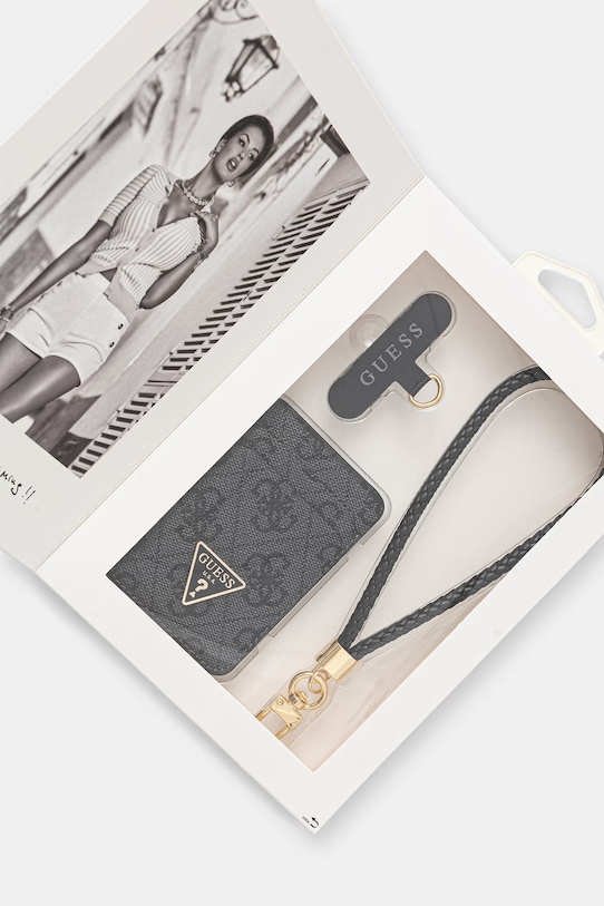Akcesoria Guess etui na karty GUBPWMWSP4GTK szary